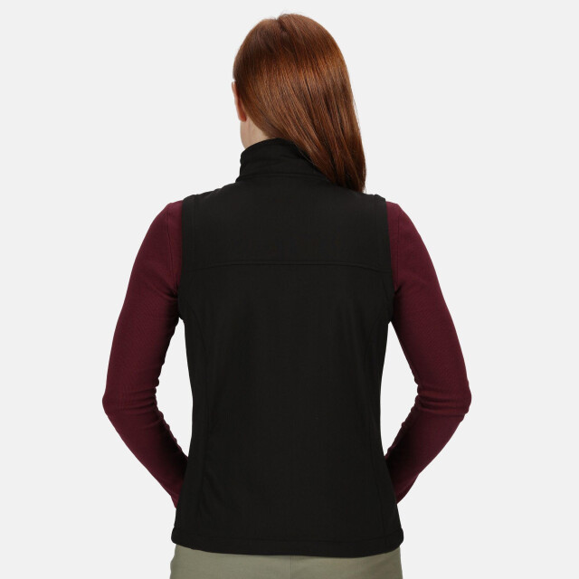 Regatta Dames flux softshell bodywarmer / mouwloos jasje (waterafstotend & windbestendig) UTLT359_allblack large