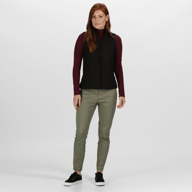 Regatta Dames flux softshell bodywarmer / mouwloos jasje (waterafstotend & windbestendig) UTLT359_allblack large