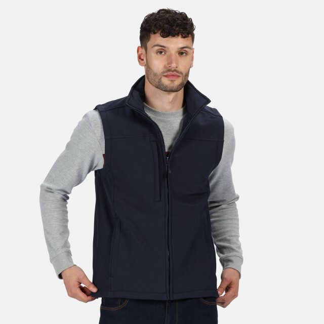 Regatta Heren flux softshell bodywarmer / mouwloos jasje waterafstotend en windbestendig UTLT376_navynavy large