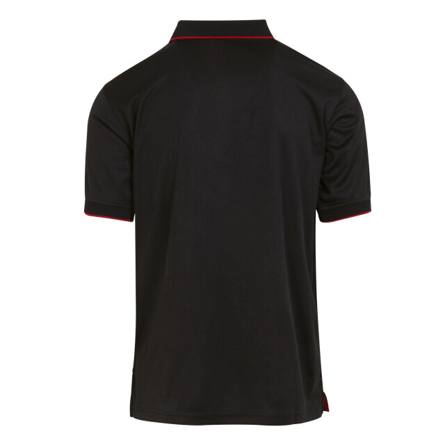 Regatta Heren navigate poloshirt met korte mouwen UTLT393_blackclassicred large