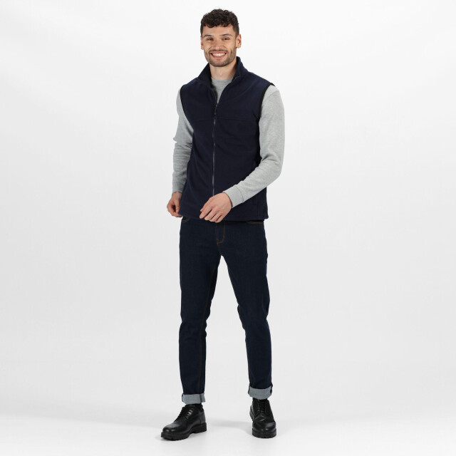 Regatta Unisex haber ii full-zip bodywarmer fleece anti-pill jacket (250 gsm) UTLT385_darknavy large