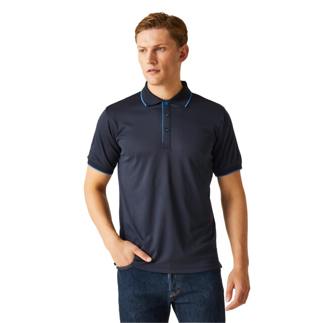 Regatta Heren navigate poloshirt met korte mouwen UTLT393_navyfrenchblue large