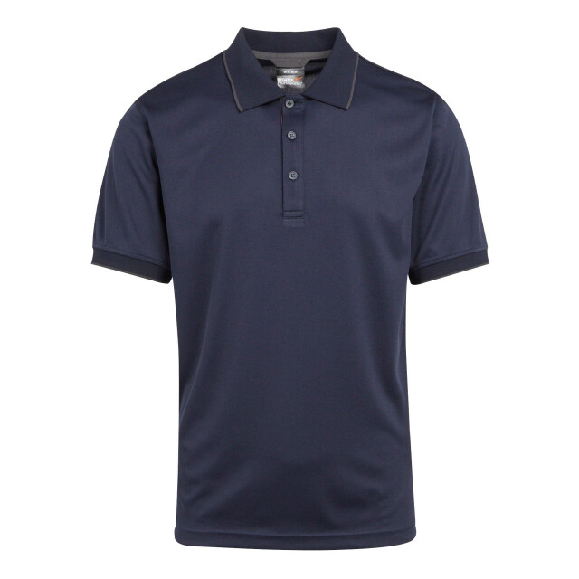 Regatta Heren navigate poloshirt met korte mouwen UTLT393_navysealgrey large