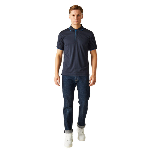 Regatta Heren navigate poloshirt met korte mouwen UTLT393_navyfrenchblue large