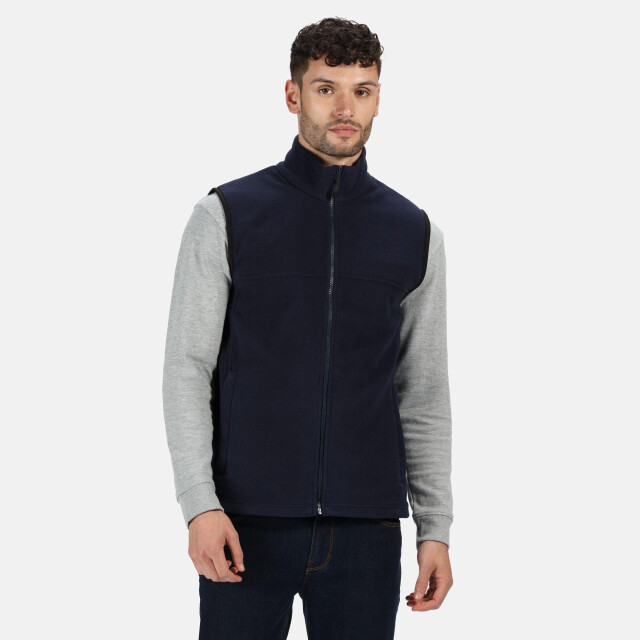 Regatta Unisex haber ii full-zip bodywarmer fleece anti-pill jacket (250 gsm) UTLT385_darknavy large