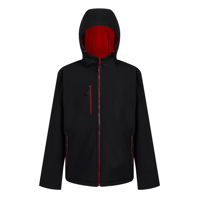 Regatta Heren navigate 2 layer soft shell jas UTLT394_blackclassicred large