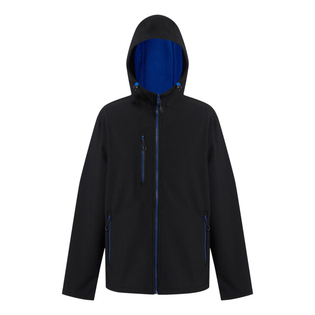 Regatta Heren navigate 2 layer soft shell jas UTLT394_blacknewroyal large