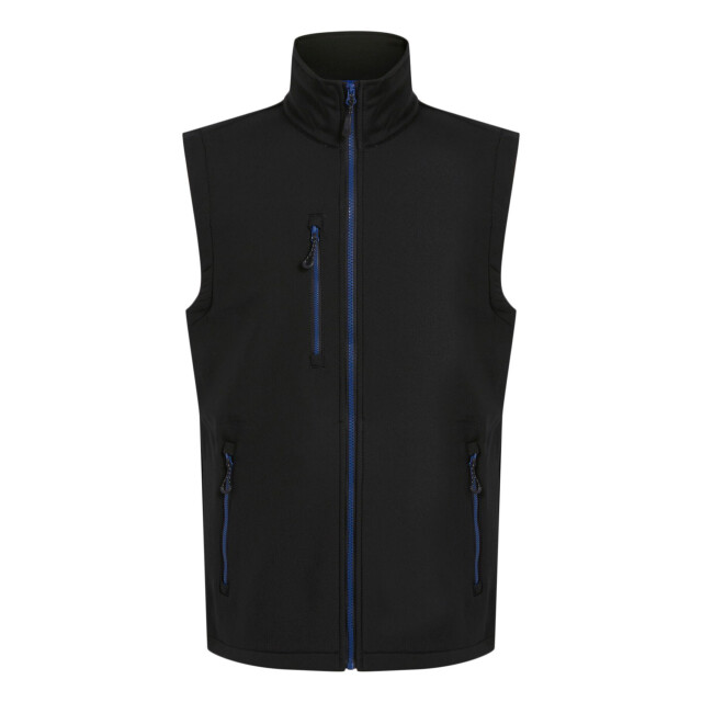 Regatta Heren navigate softshell 2-laags bodywarmer UTLT399_blacknewroyal large