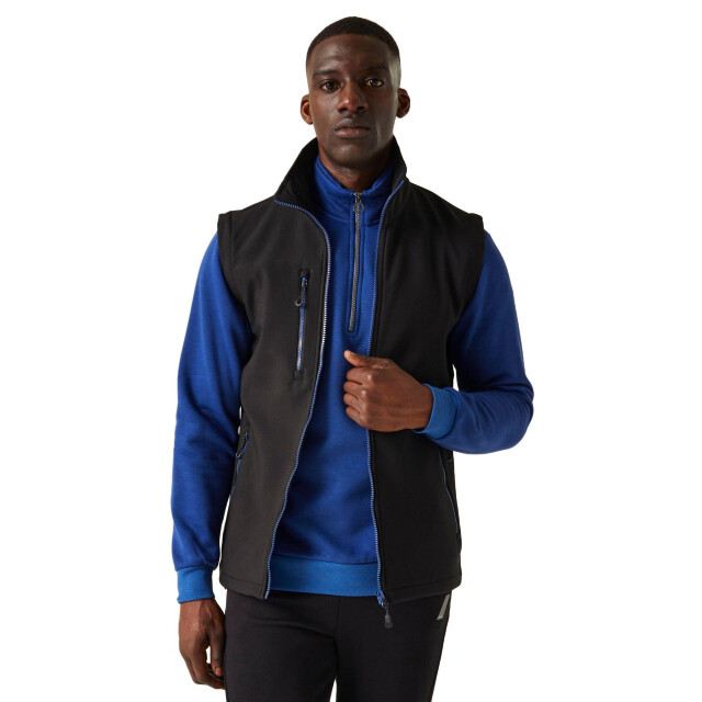 Regatta Heren navigate softshell 2-laags bodywarmer UTLT399_blacknewroyal large