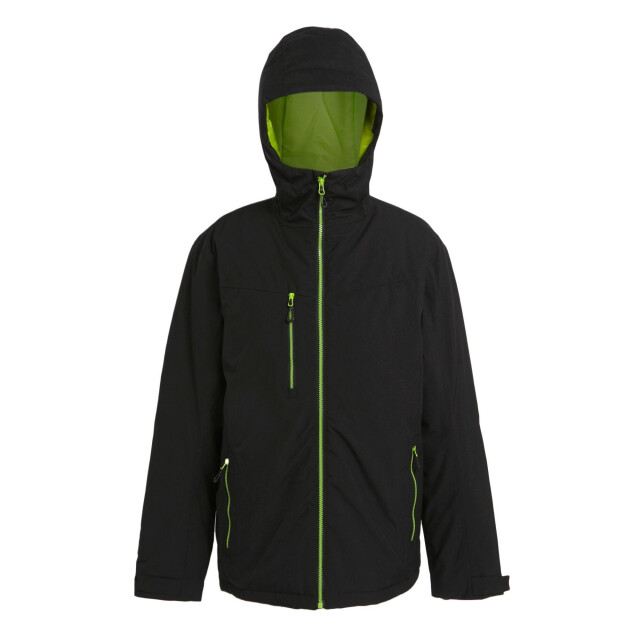 Regatta Waterdichte heren navigate geïsoleerde jas UTLT413_blacklimegreen large