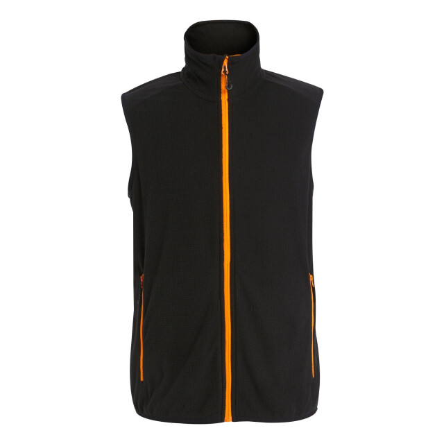 Regatta Heren navigate fleece gilet UTLT214_blackorangepop large