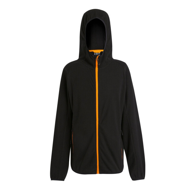 Regatta Heren navigate full zip fleecejack UTLT215_blackorangepop large