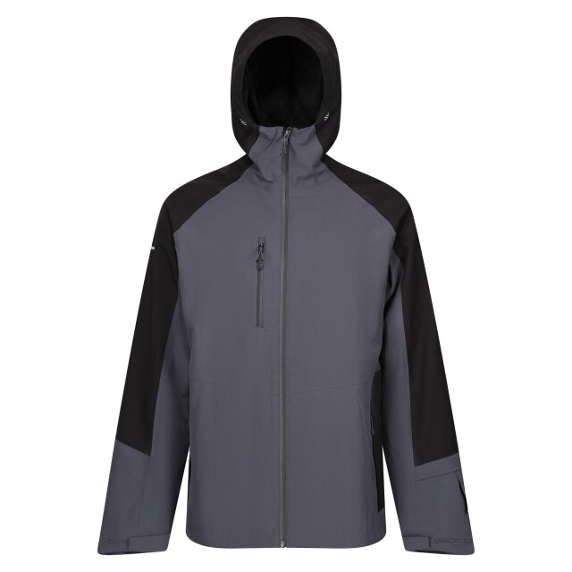 Regatta Heren x-pro beacon contrast detail waterdichte jas UTLT216_sealgreyblack large