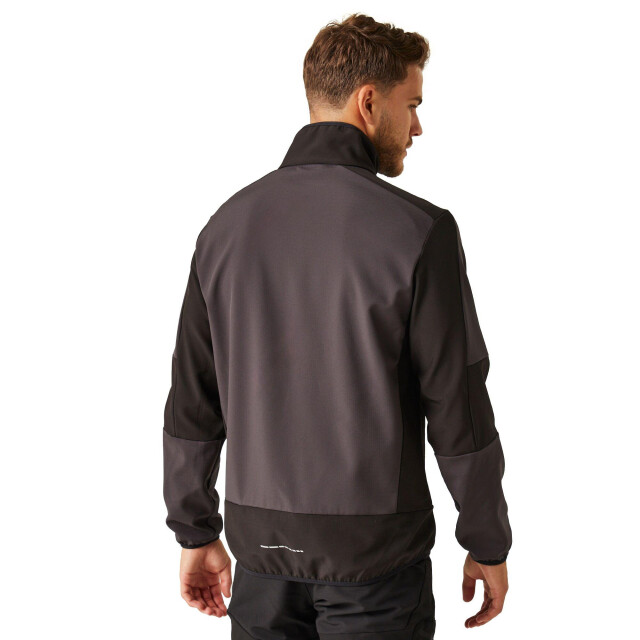 Regatta E-volve 2-laags soft shell-jack voor volwassenen UTLT205_ashblack large