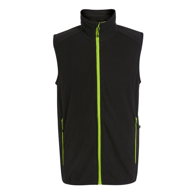 Regatta Heren navigate fleece gilet UTLT214_blacklimegreen large