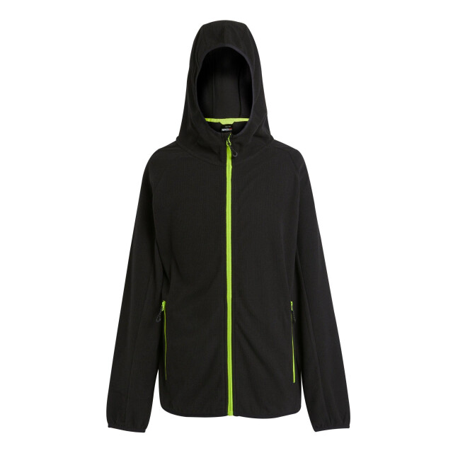 Regatta Heren navigate full zip fleecejack UTLT215_blacklimegreen large