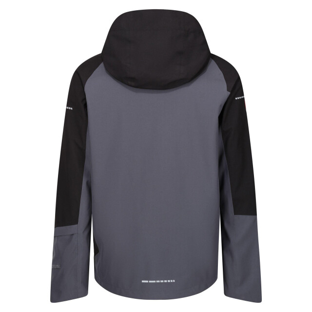 Regatta Heren x-pro beacon contrast detail waterdichte jas UTLT216_sealgreyblack large