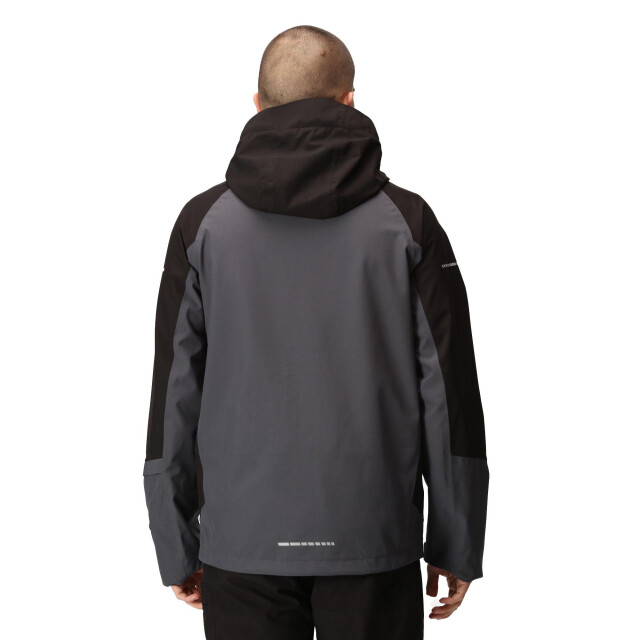 Regatta Heren x-pro beacon contrast detail waterdichte jas UTLT216_sealgreyblack large