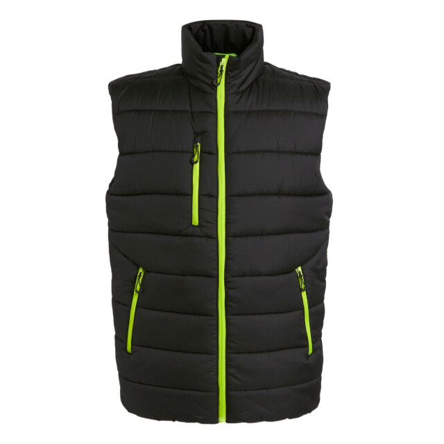 Regatta Thermische bodywarmer navigate voor heren UTLT237_blacklimegreen large
