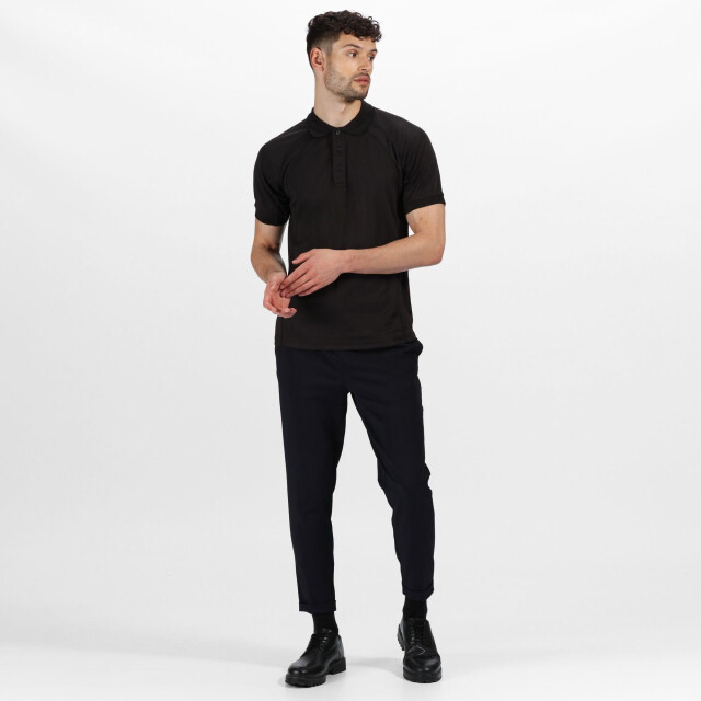 Regatta Heren coolweave korte mouwen poloshirt UTLT143_black large
