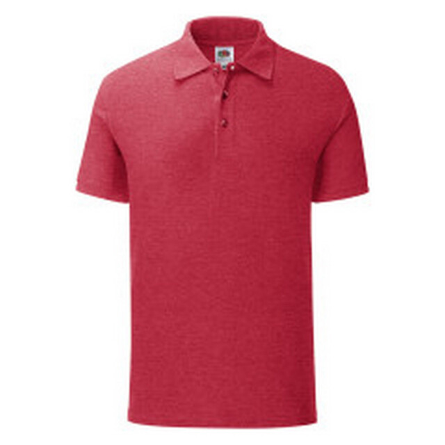 Fruit of the Loom Heren iconisch poloshirt UTFK3368_heatherred large