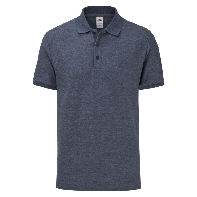 Fruit of the Loom Heren getailleerd polo shirt UTFK3367_navyheather large