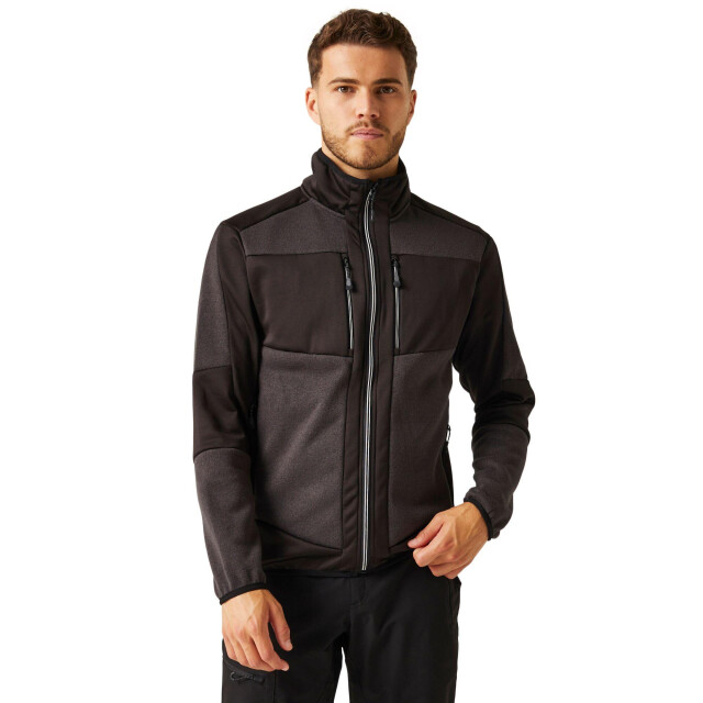Regatta E-volve gebreide stretch midlayer voor volwassenen UTLT203_ashblack large