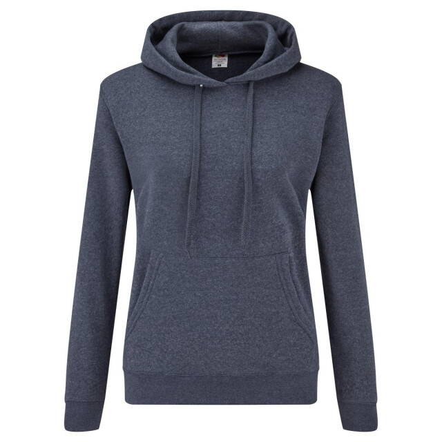 Fruit of the Loom Dames dame fit hooded sweatshirt / hoodie UTFK3361_heathernavy large