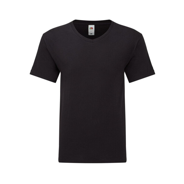 Fruit of the Loom Heren iconic 150 v hals t-shirt UTFK3357_black large