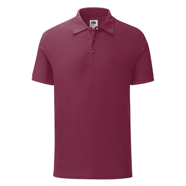 Fruit of the Loom Heren getailleerd polo shirt UTFK3367_burgundy large