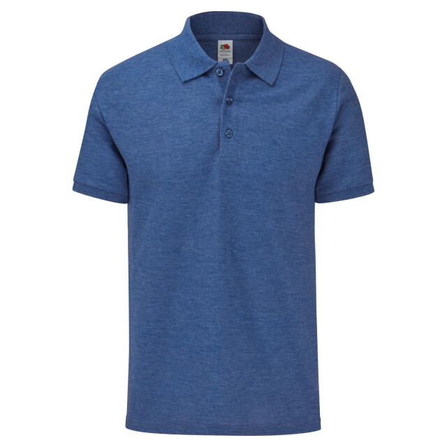 Fruit of the Loom Heren getailleerd polo shirt UTFK3367_royalblueheather large