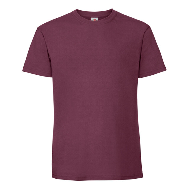 Fruit of the Loom Heren iconic premium ringspun katoen t-shirt UTFK3353_burgundy large