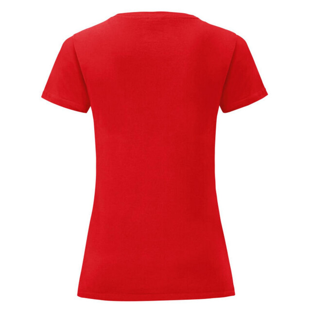 Fruit of the Loom Dames iconisch 150 t-shirt UTFK3356_red large
