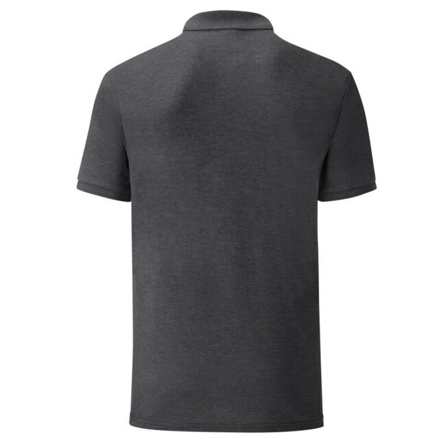 Fruit of the Loom Heren getailleerd polo shirt UTFK3367_darkheather large