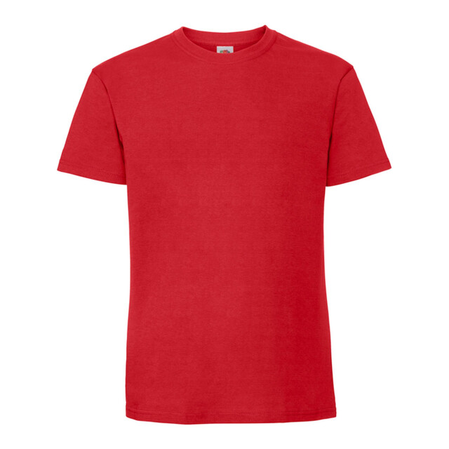 Fruit of the Loom Heren iconic premium ringspun katoen t-shirt UTFK3353_red large