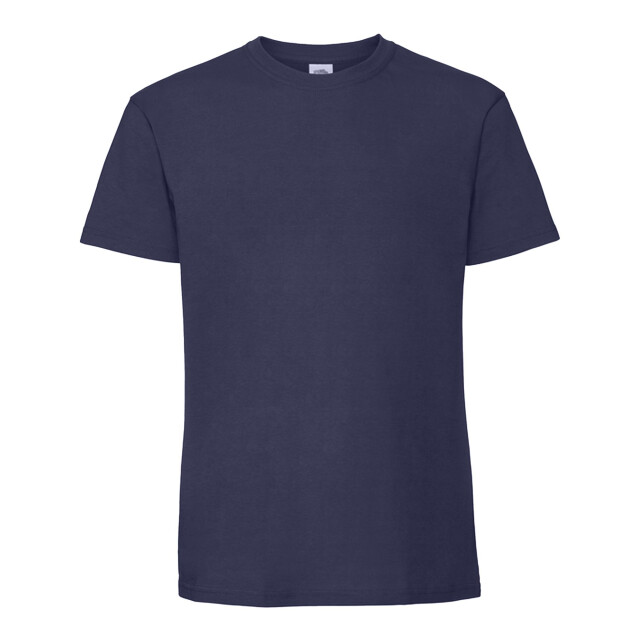Fruit of the Loom Heren iconic premium ringspun katoen t-shirt UTFK3353_navyblue large