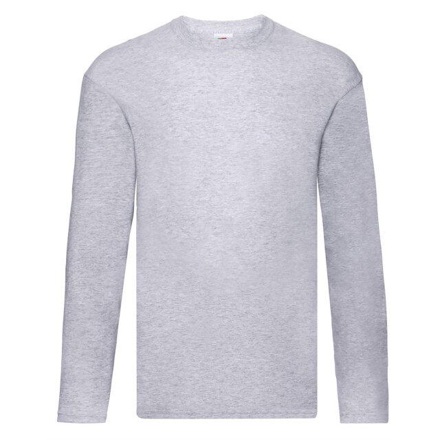 Fruit of the Loom Heren iconic 150 classic t-shirt met lange mouwen UTFK3359_heathergrey large