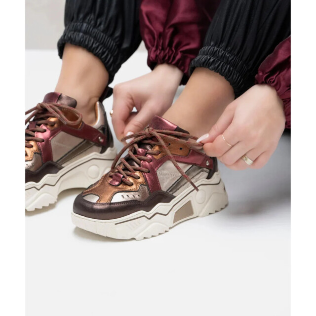 DWRS Label Dwrs pluto brown sneakers lage sneakers dames J5217C-84 4501 large