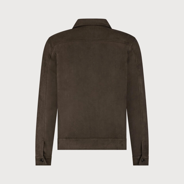 Blue Industry Het suède look overshirt | MILANOW25-M42 large