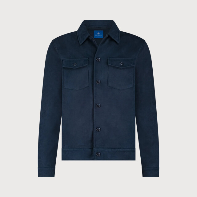 Blue Industry Het suède look overshirt | MILANOW25-M42 large