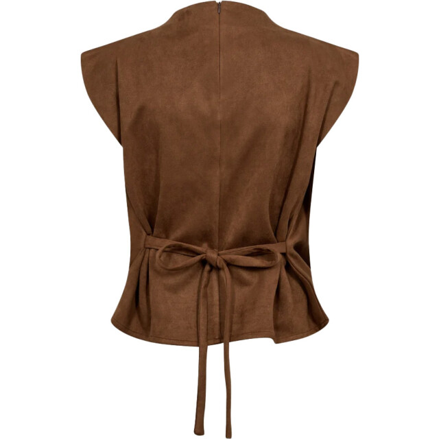 Co'Couture Bobbiecc pleat top suntan 35145-35 large