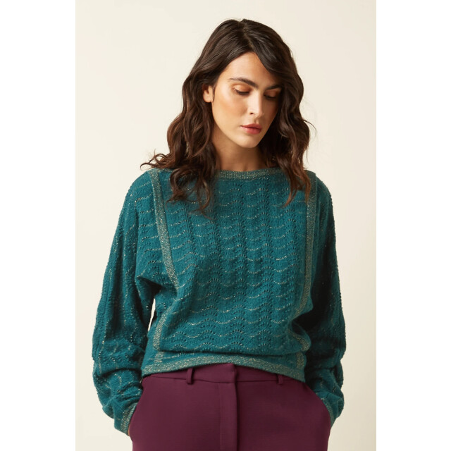 King Louie Azzurra knit top gisell 09820-358 large