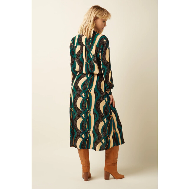 King Louie Olive dress elysse 09976-001 large
