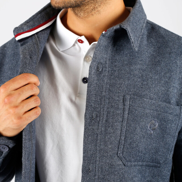Q1905 Overshirt meerwijk denim QM2354557-665-1 large