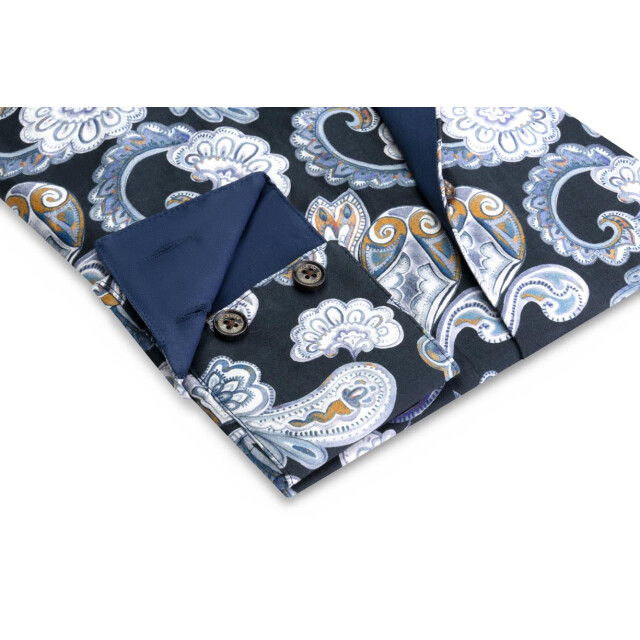 Circle of Gentlemen Lamar -allover print overhemd in stretch kwaliteit 234-20001-584- large