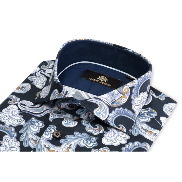Circle of Gentlemen Lamar -allover print overhemd in stretch kwaliteit 234-20001-584- large