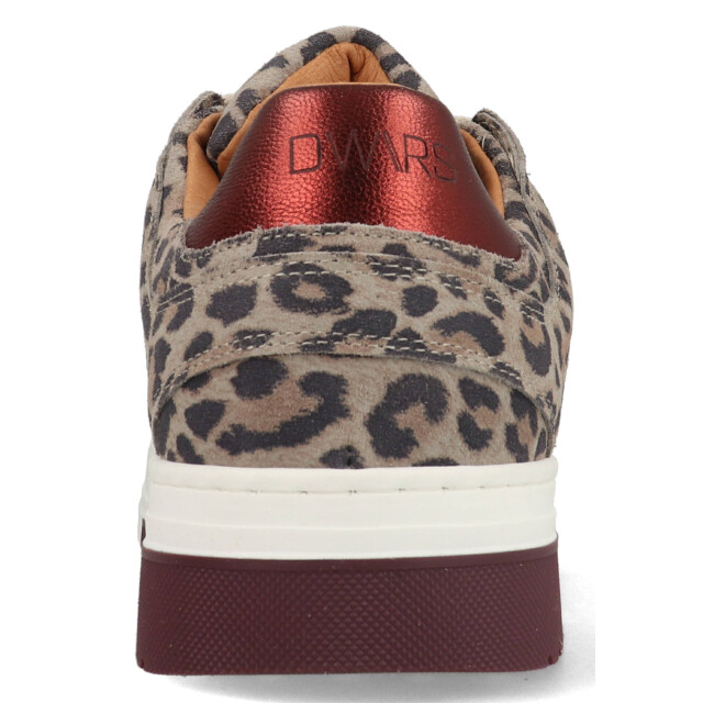 DWRS Label Whitby leopard j6972-02-4568 bordeaux / grijs J6972 large