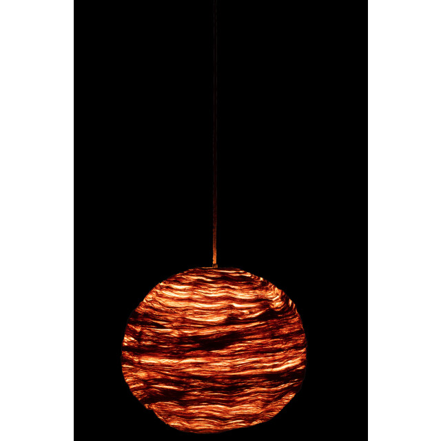 J-Line Hanglamp bol bananenbladeren naturel large 37776 large