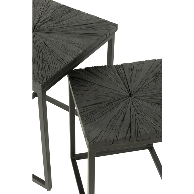 J-Line Bijzettafels hout-ijzer shanil (2-delig) 37750 large
