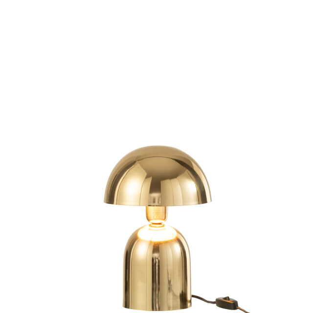 J-Line Lamp paddenstoel metaal blinkend 37194 large
